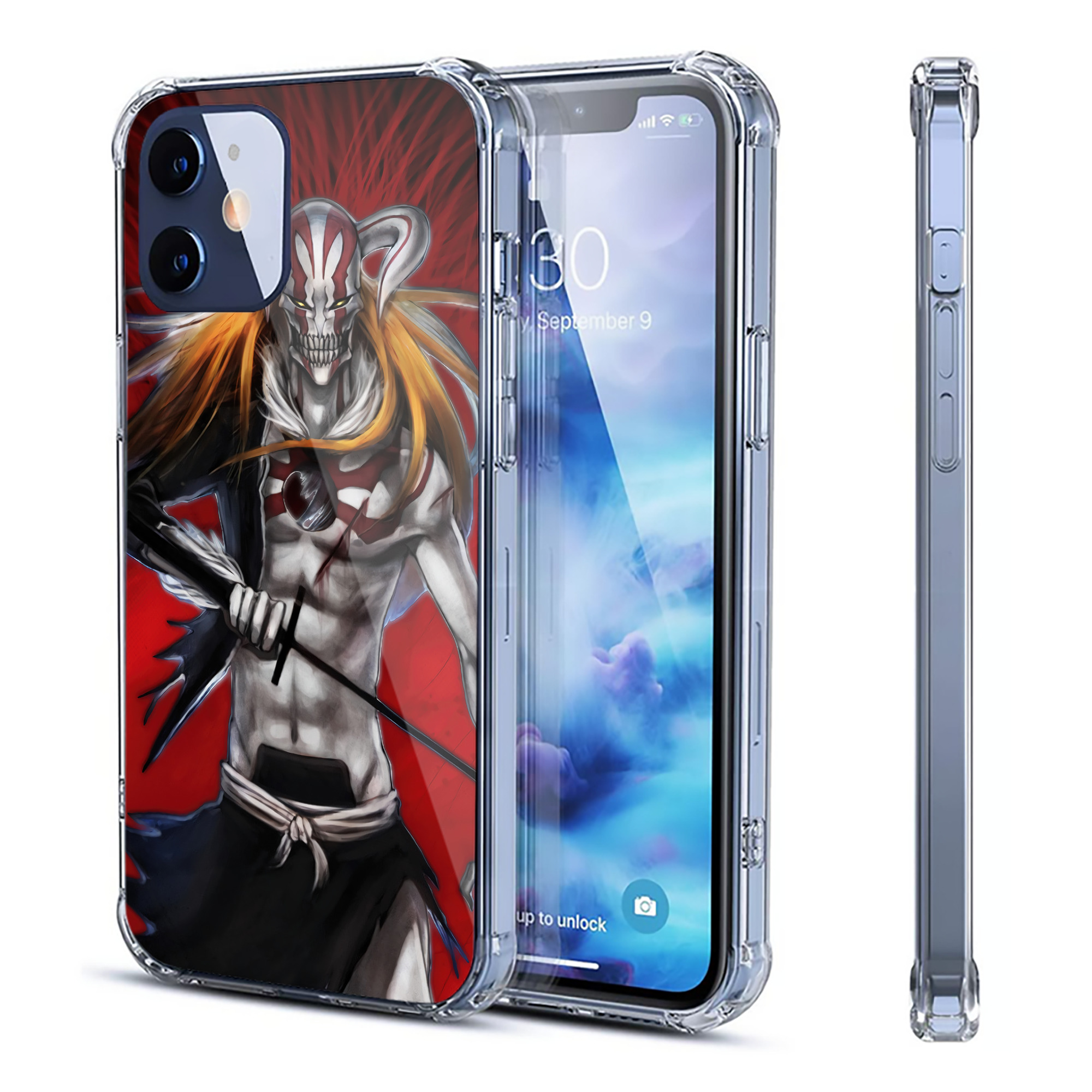 （画像用） ブリーチ BLEACH 【iPhone 12シリーズ対応】透明スマホケース（クリアソフトケース）